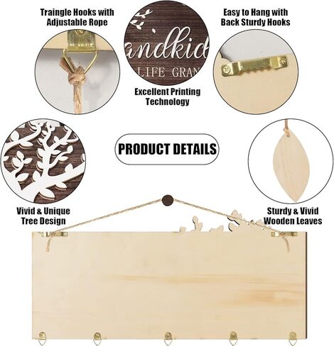 كتاب القصص بيتيفورور هدايا عيد الام والجدة - اطار صور معلق مع قلوب واوراق شجر للجدة والام، هدايا عيد الميلاد والكريسماس، ديكور حائط in Kuwait