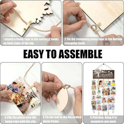 كتاب القصص بيتيفورور هدايا عيد الام والجدة - اطار صور معلق مع قلوب واوراق شجر للجدة والام، هدايا عيد الميلاد والكريسماس، ديكور حائط in Kuwait