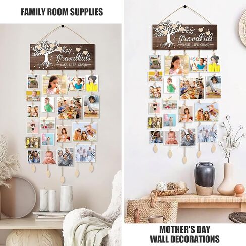 كتاب القصص بيتيفورور هدايا عيد الام والجدة - اطار صور معلق مع قلوب واوراق شجر للجدة والام، هدايا عيد الميلاد والكريسماس، ديكور حائط in Kuwait