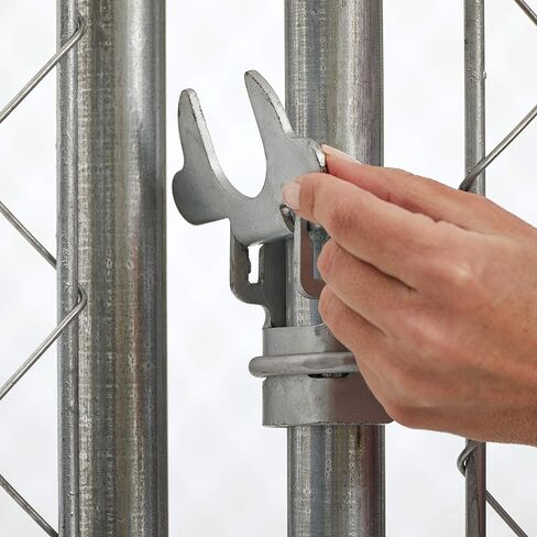 MidWest Homes For Pets Chain Link Portable Kennel with a Sunscreen, 6 by 4 by 4-Feet in Kuwait