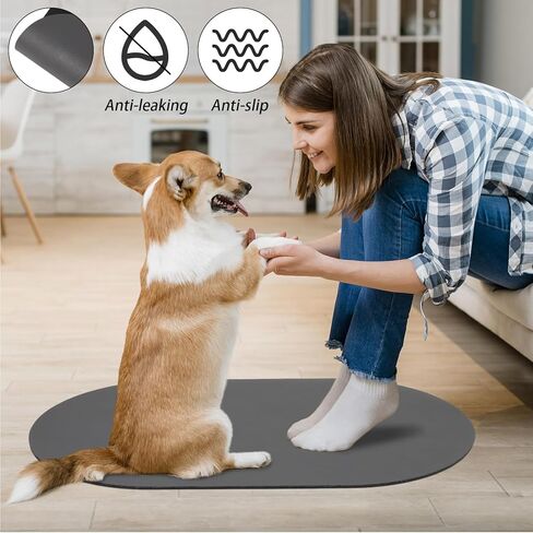 Wedding Pails Pet Feeding Mat, Absorbent Dog Food Mat, Dog mat for Food and Water Bowl,No Stains Quick Dry Dog Water Dispenser Mat Easy Clean Cat Dog Feeding Supplies in Kuwait