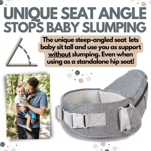TICO GOODS Baby Carrier with Hip Seat- 6 in 1 Baby Carrier with Seat and Head Support Newborn to Toddler, Baby Carrier Backpack for Men, Kangaroo Baby Carrier 25-60 lbs in Kuwait