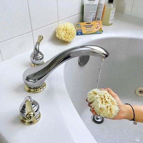 Baby Buddy Natural Wool Sea Sponge, Baby Bath Sponge, Soft on Tender Skin, Hypoallergenic, Brown, 4.5in, 4 Count in Saudi Arabia