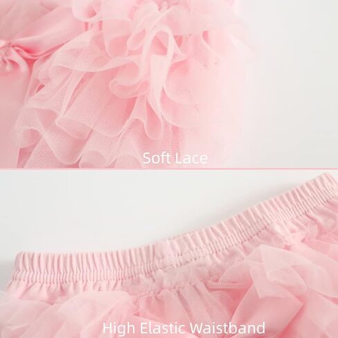 سراويل قصيرة للأطفال من HOVELL سراويل داخلية مكشكشة من التول للأطفال الرضع سراويل داخلية من الدانتيل in Kuwait