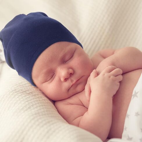 DRESHOW BQUBO 4 Pieces Baby Beanie Newborn Toddler Soft Cute Knit Hat Hospital Hats for Baby Boys Infant Cap Beanies in Kuwait