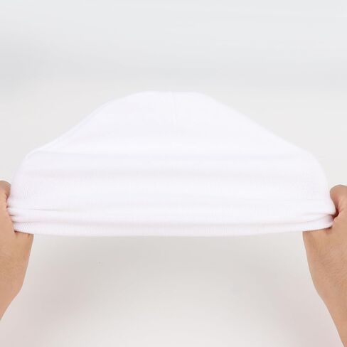 DRESHOW BQUBO 4 Pieces Baby Beanie Newborn Toddler Soft Cute Knit Hat Hospital Hats for Baby Boys Infant Cap Beanies in Kuwait