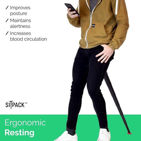 كرسي Sitpack 2.0 صغير الحجم قابل للطي وخفيف الوزن | كرسي مرتفع قابل للتعديل ومحمول | الصيد، المشي لمسافات طويلة، السفر، مهرجان الموسيقى، الحفلة الموسيقية، حقيبة الظهر، صيد الأسماك | مقعد قابل للطي يصل إلى 245 رطلاً in Kuwait