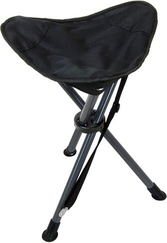 Travel Chair C-Series Slacker™ Folding Tripod, Portable Chair for Outdoor Adventures, Lighter Version of The Original Slacker™ Stool, Black in Kuwait