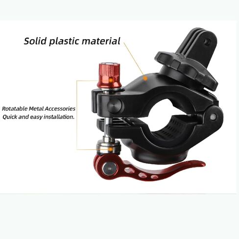 Motorcycle Bike Mount Holder 360°Rotation Bicycle Handlebar Mount Clamp Accessories for GoPro Series Gopro12 DJI Action Series Action 4 Insta360 Go Series Insta360 One R Series Cameras in Saudi Arabia