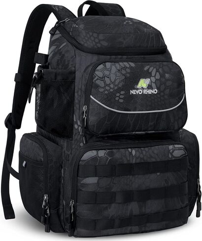 N NEVO RHINO 40L حقيبة ظهر لصيد الأسماك مع حاملات للقضيب، غطاء مطر مقاوم للماء، حقيبة معالجة عالية الأداء لصيد الأسماك in Kuwait