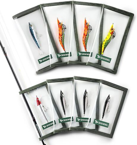 أغلفة طُعم الصيد من Rodeel، 4 عبوات من أغطية طُعم PVC الشفافة، مع أغطية خطافية، تحافظ على سلامة الأطفال والحيوانات الأليفة والصيادين من الخطاف الحاد، مقاس كبير: 8.5 بوصة × 4.4 بوصة، حجم متوسط: 7 بوصة × 3.8 بوصة in Kuwait