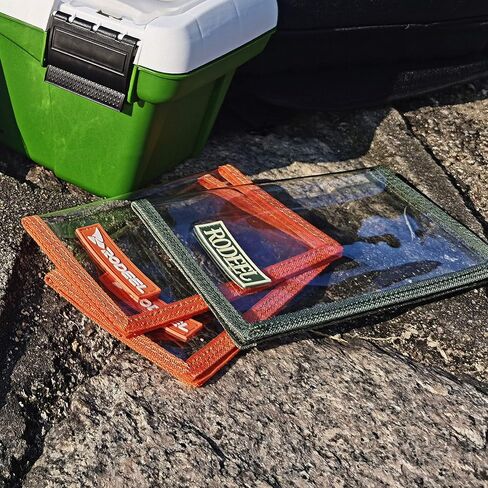 أغلفة طُعم الصيد من Rodeel، 4 عبوات من أغطية طُعم PVC الشفافة، مع أغطية خطافية، تحافظ على سلامة الأطفال والحيوانات الأليفة والصيادين من الخطاف الحاد، مقاس كبير: 8.5 بوصة × 4.4 بوصة، حجم متوسط: 7 بوصة × 3.8 بوصة in Kuwait