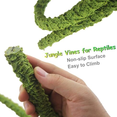 Hermit Crab Climbing Toys, Jungle Vines for Reptiles, Small Animal Terrarium Decor, Bendable, Artificial, for Hermit Crab, Frog, Reptile in Kuwait
