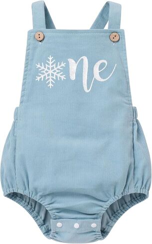 AWIBMK Toddler Girls Boys Boho 1st Birthday Outfit Solid Color Cake Smash Romper One Letter Print Birthday Clothes Photoshoot in Saudi Arabia