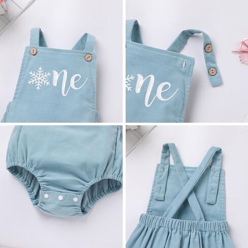 AWIBMK Toddler Girls Boys Boho 1st Birthday Outfit Solid Color Cake Smash Romper One Letter Print Birthday Clothes Photoshoot in Saudi Arabia