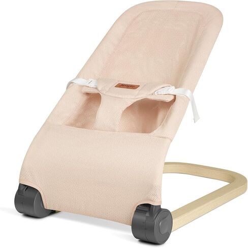 كرسي هزاز للأطفال من جيمجلو، مقعد هزاز محمول للأطفال الرضع، نطاط لحديثي الولادة مع القطن، قابل للطي، وردي in Kuwait
