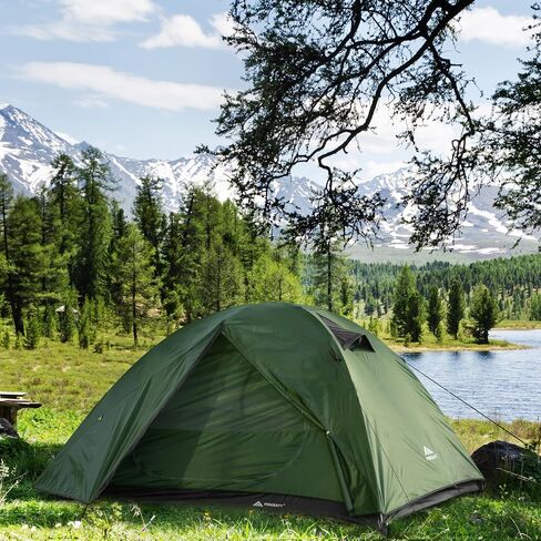 Forceatt Camping Tent 2/3/4 Person, Professional Waterproof & Windproof Lightweight Backpacking Tent Suitable for Outdoor,Hiking,Camping, Mountaineering and Travel in Kuwait
