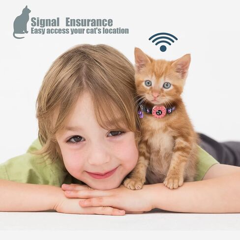 طوق القطط من yiliuoer Airtag، طوق Apple Air Tag للقطط مع حافظة حامل لبطاقات الهواء من السيليكون، أطواق خفيفة الوزن للقطط للقطط والبنات والقطط والجراء (أبيض) in Saudi Arabia