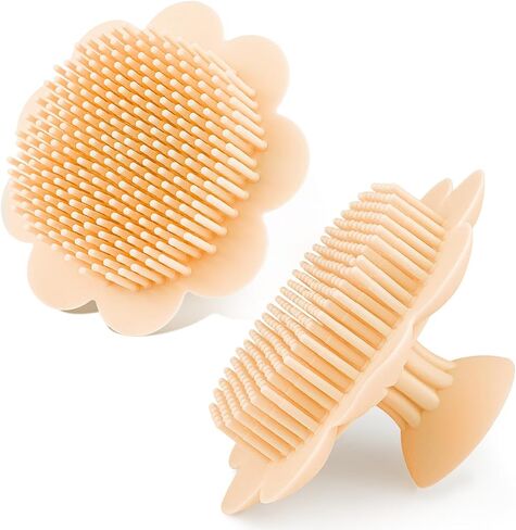 Baby Hair Scalp Massage Shampoo Brush with Soft Baby Bath Brush Silicone Massage Brush for All Hair Kid Newborn Toddler（） in Saudi Arabia
