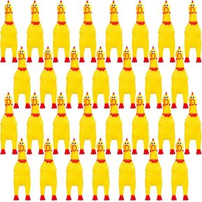 30 قطعة من لعبة الدجاج الصراخ من هداجبن، دجاج ضغط مطاطي اصفر، العاب مبتكرة للحيوانات الاليفة، العاب صاخبة للكلاب، هدايا عيد الميلاد، لعبة صانع الضوضاء in Kuwait