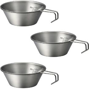 NANGOGEAR Camping Sierra Cup 310ml 2pcs Set Food Grade Stainless Steel Dishwasher Safe (21110) in Kuwait