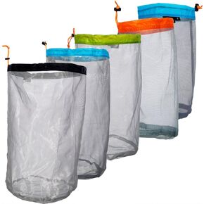 Tbest Ultralight Stuff Sacks Mesh Drawstring Storage Bag Camping Hiking Visibility Mesh Pouch 5