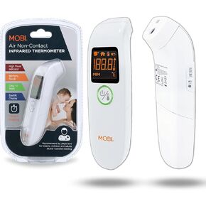 ميزان حرارة الجبهة موبي إير غير ملامس مع مستشعر المسافة المتكامل، تذكير ذكي للأدوية واستدعاء الذاكرة، مقياس حرارة الحمى، ميزان حرارة الجبين، ميزان حرارة رقمي للأطفال، درجة حرارة الجسم in Kuwait