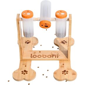 LOOBANI Dog Puzzle Toys Wooden - Interactive Toys for Boredom, IQ Training and Mental Brain Stimulation, Treat Dispensing and Entertainment Toys/Food Slow Feeder for Small to Large Dogs