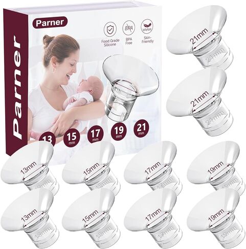 Flange Inserts 13/15/17/19/21mm 10PCS for Momcozy S9/S9pro/S10/S12/S12pro/Medela/Tsrete/Spectra/Bellababy etc 24mm Wearable Breast Pump, Reduce 24mm Tunnel Down to Correct Size - 10PCS in Saudi Arabia