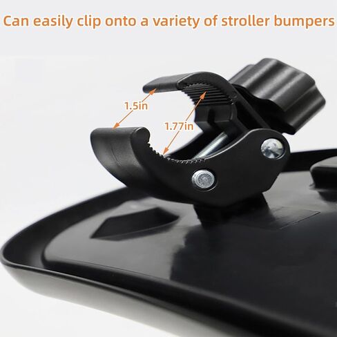 صينية وجبات خفيفة عالمية لعربة الاطفال مع حامل اكواب من ميوسينج - حامل اكواب لعربة الاطفال 3 في 1 مناسب للسفر، ملحقات ترفيهية للنزهات والسفر المريحة، MS-01 in Kuwait