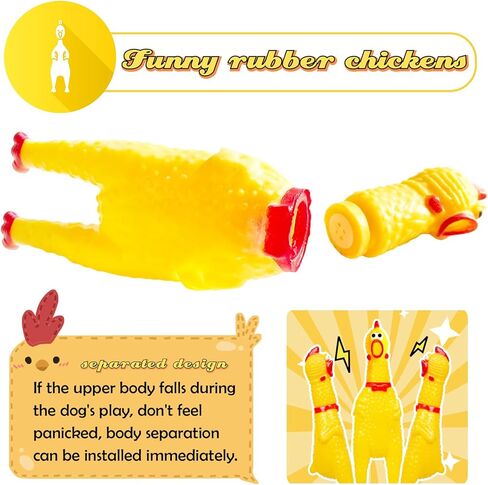 30 قطعة من لعبة الدجاج الصراخ من هداجبن، دجاج ضغط مطاطي اصفر، العاب مبتكرة للحيوانات الاليفة، العاب صاخبة للكلاب، هدايا عيد الميلاد، لعبة صانع الضوضاء in Kuwait