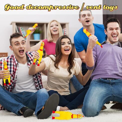 30 قطعة من لعبة الدجاج الصراخ من هداجبن، دجاج ضغط مطاطي اصفر، العاب مبتكرة للحيوانات الاليفة، العاب صاخبة للكلاب، هدايا عيد الميلاد، لعبة صانع الضوضاء in Kuwait