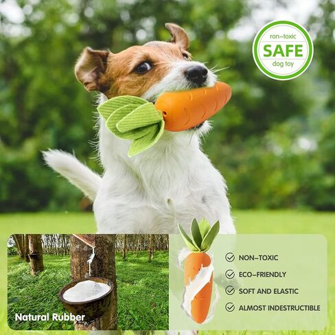 HEYKEY Dog Toys for Aggressive Chewers, Squeaky Dog Toys, Indestructible Dog Toys,Rubber Dog Chew Toys for Small, Medium, Large Dogs, Milk Flavor in Saudi Arabia