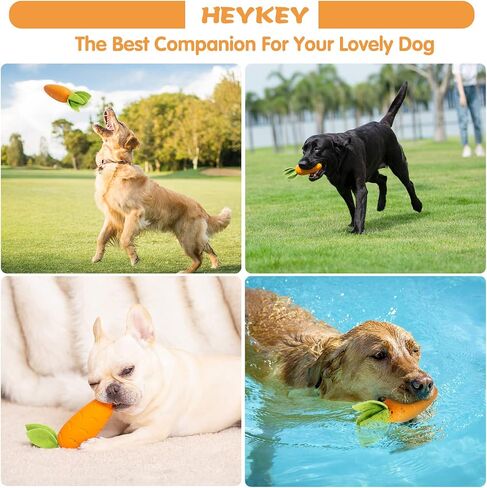 HEYKEY Dog Toys for Aggressive Chewers, Squeaky Dog Toys, Indestructible Dog Toys,Rubber Dog Chew Toys for Small, Medium, Large Dogs, Milk Flavor in Saudi Arabia