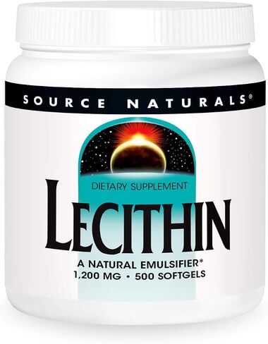 Source Naturals Lecithin 1200 mg, A Natural Emulsifier - 500 Softgels in Saudi Arabia