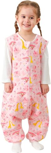 HOMEAL Toddler Sleep Sack with Legs, 1.0 TOG Wearable Blanket, Soft Cotton Baby Sleep Sack for Kids (2T–3T) in Saudi Arabia