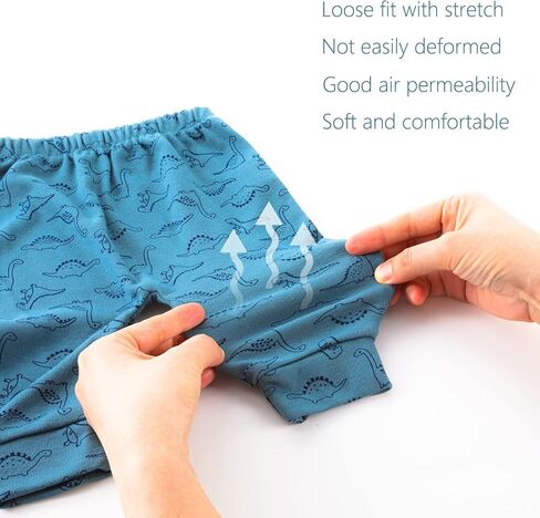 Hakochia Soft and Comfy 100% Cotton Baby Pants for Baby Boys and Girls with Ample Diaper Room 0-12 Months in Kuwait