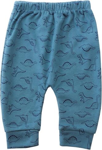 Hakochia Soft and Comfy 100% Cotton Baby Pants for Baby Boys and Girls with Ample Diaper Room 0-12 Months in Kuwait