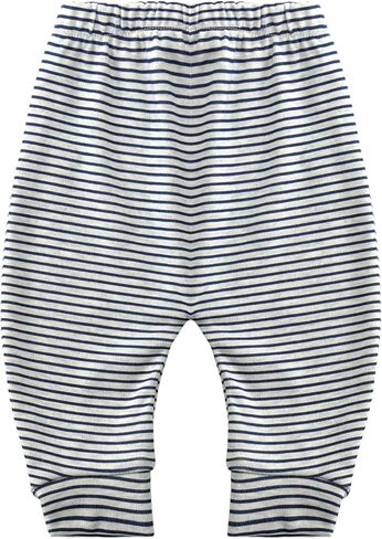 Hakochia Soft and Comfy 100% Cotton Baby Pants for Baby Boys and Girls with Ample Diaper Room 0-12 Months in Kuwait