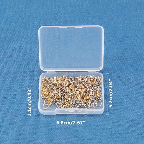 SUPERFINDINGS 300Pcs Fishing Spinner Clevis U Shaped Spinnerbait Clevis Platinum Brass Links Easy Spin Spinner Clevis Spinner Change Spinner Clevis for Lure Making, Hole: 1mm in Kuwait