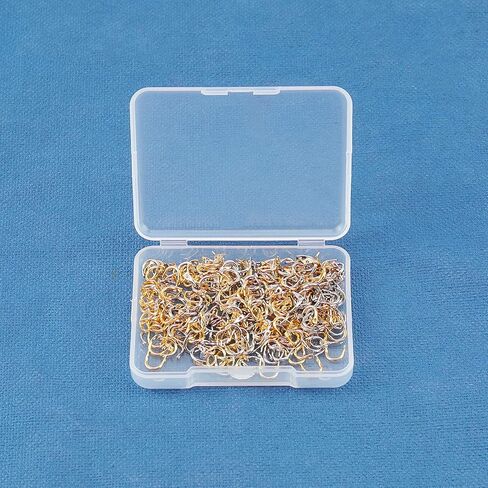 SUPERFINDINGS 300Pcs Fishing Spinner Clevis U Shaped Spinnerbait Clevis Platinum Brass Links Easy Spin Spinner Clevis Spinner Change Spinner Clevis for Lure Making, Hole: 1mm in Kuwait