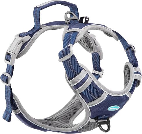 ThinkPet No Pull Harness Breathable Sport Harness with Handle-Dog Harnesses Reflective Adjustable for Medium Large Dogs,Back/Front Clip for Easy Control S Neon Green in Kuwait