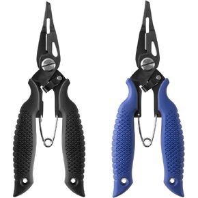 Goture 7-Inch Fishing Pliers Set with 420 Stainless Steel, Line Cutter, Storage Bag- Fishing Pliers Hook Remover, Fishing Pliers, Needle Nose Pliers,Fishing Gear Kit