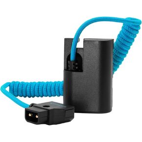 KONDOR BLUE Coiled Braided D-Tap to LPE6 Dummy Battery Cable Compatible Canon EOS R R5 R6 5DII 5DIII 5DIV 6D 6DII 70D 7D 7DII 80D 90D DSLR Camera in Saudi Arabia