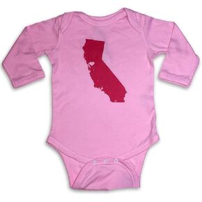 سالوبيت Sol Baby Northern California Love Pink - قطعة واحدة صيفية للفتيات الصغيرات، رومبر بأكمام طويلة لحديثي الولادة والرضع in Kuwait
