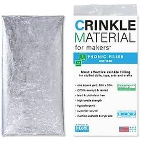 HYAKdesigns™ Crinkle Paper Plastic Film | 1 Sq Yard - Commercial Grade Crinkle - Add Texture & Noise to Toys | Noise Making Crinkle Crinkle Paper, Crinkle Paper for Baby Toys, Crinkle Sound for Toys
