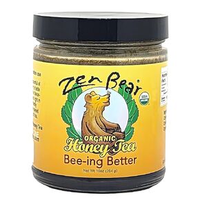 Zen Bear Organic Bee-ing Better Honey Tea - Echinacea, Lemon Balm, Ginger & Cayenne Infused Raw Honey Tea - Daily Well-Being Elixir for Immune Support & Delightful Flavor | 8 oz Jar in Saudi Arabia