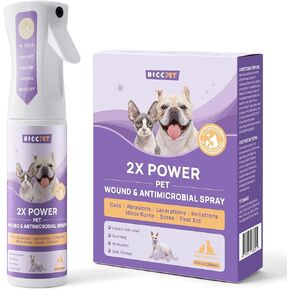 رذاذ تخفيف حكة البقع الساخنة من HICC PET للكلاب والقطط - رذاذ علاج الحيوانات الأليفة للحكة والجلد المتهيج والحساسية والطفح الجلدي - رذاذ آمن وغير مؤلم للعناية بالجروح لجميع الحيوانات in Kuwait