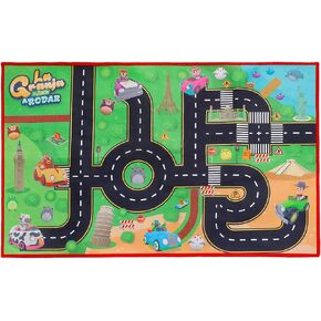 سجادة La Granja De Zenon للأطفال، سجادة لعب، سجادة خريطة السيارة، سجادة لعب حركة المرور، سجادة الطريق للأطفال، La Vaca Lola Bartolito، هدية تعليمية للأطفال الصغار، غرفة نوم الأطفال، غرفة اللعب، لعبة Lorito Pepe Zenon in Kuwait