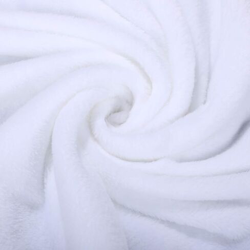 Blank Baby Receiving Blanket Fuzzy White Sublimation Blanket Soft Warm Receiving Baby Blanket Infant Newborn Blanket for Crib Stroller Travel DIY Backdrop, 30 x 40 Inch (2 Pieces) in Saudi Arabia